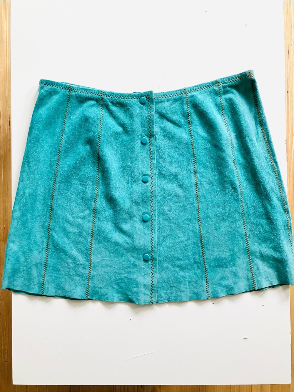 Rare Vintage Suede Mini Skirt